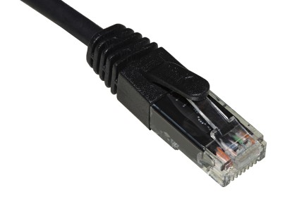 Cavo Rete Categoria 6A Non Schermato Utp Awg24 Colore Nero Halogenfree Mt 1,5