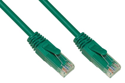 Cavo Rete Categoria 6A Non Schermato Utp Awg24 Colore Verde Halogenfree Mt 1,5