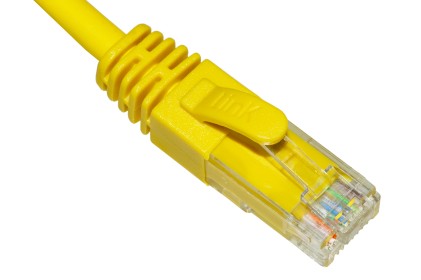 Cavo Rete Categoria 6A Non Schermato Utp Awg24 Colore Giallo Halogenfree Mt 1,5