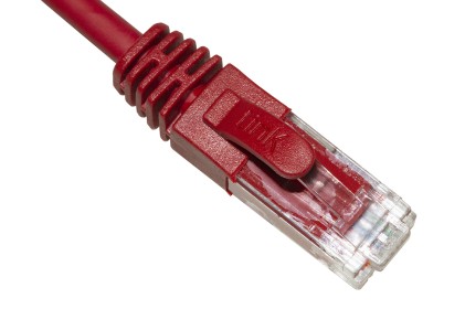 Cavo Rete Categoria 6A Non Schermato Utp Awg24 Colore Rosso Halogenfree Mt 3