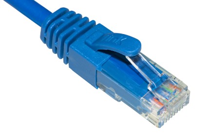 Cavo Rete Categoria 6A Non Schermato Utp Awg24 Colore Blu Halogenfree Mt 5