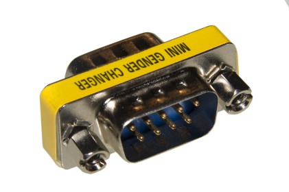 Mini Adattatore 9 Poli Maschio/Maschio Gender Changer