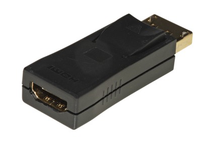Link Adattatore Displayport 1.2 Maschio - Hdmi 1.4 Femmina Contatti Dorati 4K@30Hz