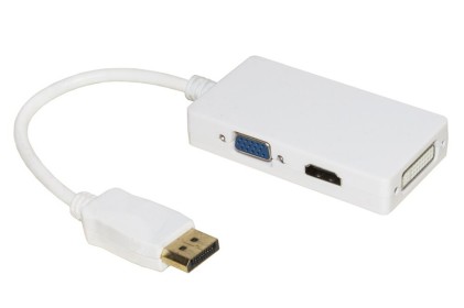 Adattatore Displayport A Dvi+Hdmi+Vga Femmina
