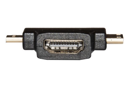 Adattatore Hdmi Femmina A Mini Hdmi Maschio + Micro Hdmi Maschio