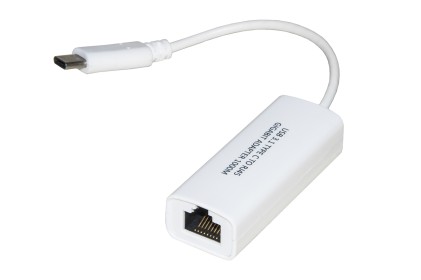 Adattatore Usb-C Maschio - Connettore Rj45 Femmina Per Reti Gigabit 10/100/1000