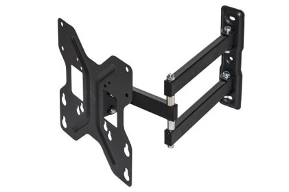 Braccio A Muro Con 3 Snodi Per Tv Led/Lcd Da 13" A 43" Fino A 25Kg E Vesa 200X200