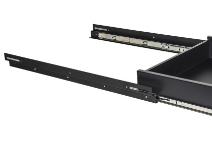 Cassetto Estraibile Per Armadi Rack 19&#34; Nero Profondita&#39; 650Mm