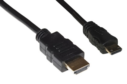 Cavo Connettore Micro Hdmi Maschio Tipo "D" - Connettore Hdmi Maschio Mt. 2