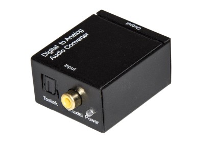 Convertitore Da Audio Digitale Toslink + Coassiale A Analogico Rca R/L