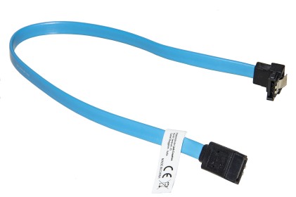 Cavo Interno Sata Iii Cm 30 Connettore 90° Con Clip Bloccaggio In Metallo