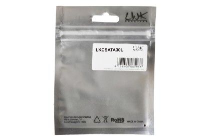 Cavo Interno Sata Iii Cm 30 Connettore 90° Con Clip Bloccaggio In Metallo