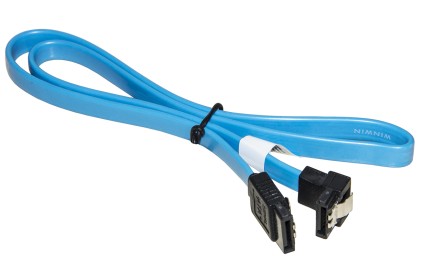 Cavo Interno Sata Iii Cm 50 Connettore 90° Con Clip Bloccaggio In Metallo