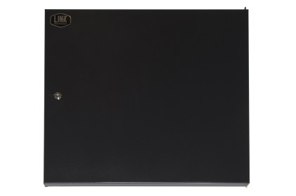 PORTA CHIUSA IN METALLO PIENO CON SERRATURA PER ARMADIO LINK 12U LK1912UNF NERO