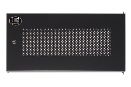 PORTA METALLO TRAFORATA CON SERRATURA PER ARMADIO LINK 6U LK1907UNF NERA