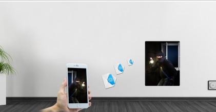 Telecamera Wireless Ad Alta Definizione Hd 1080P Con Visione Notturna 10 Mt, H264, Rilevazione Movimento, Audio A Due Vie, Gestione Con App
