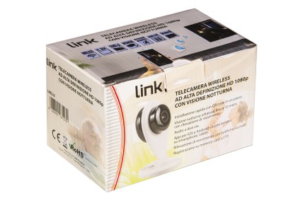 Telecamera Wireless Ad Alta Definizione Hd 1080P Con Visione Notturna 10 Mt, H264, Rilevazione Movimento, Audio A Due Vie, Gestione Con App