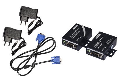 Extender Vga Tramite Cavo Rete Cat 5/6 Fino A 100 Mt