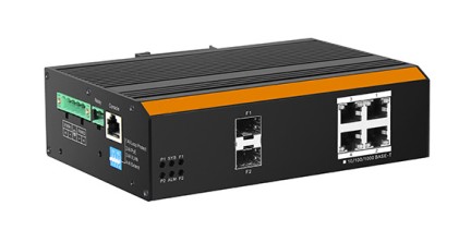 Switch 4P Gigabit Poe 2Sfp Industriale Managed Ip40 Duida Din