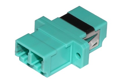 ADATTATORE FIBRA OTTICA LC/LC MULTIMODE DUPLEX OM3