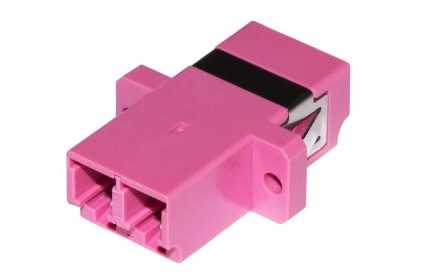 ADATTATORE FIBRA OTTICA LC/LC MULTIMODE DUPLEX OM4
