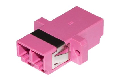ADATTATORE FIBRA OTTICA LC/LC MULTIMODE DUPLEX OM4