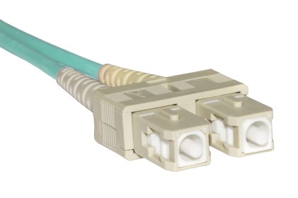CAVO FIBRA OTTICA LC A SC MULTIMODE DUPLEX OM3 50/125 MT.2