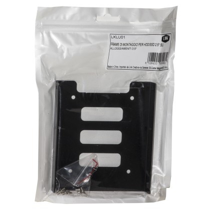 Link Frame Di Montaggio Per Hdd/Ssd 2,5&#34; Su Alloggiamenti 3,5&#34; Con Viti