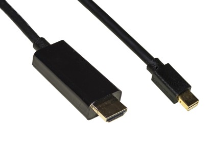 Cavo Mini Displayport 1.4 - Hdmi 2.0 Contatti Dorati 4Kx2K 60Hz 18Gbps Hdr Rgb 4:4:4 Mt 2