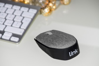 Mouse Wireless In Tessuto Colore Grigio Con Ricevitore Usb 1000 Dpi