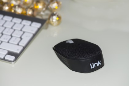 MOUSE WIRELESS IN TESSUTO COLORE NERO CON RICEVITORE USB 1000 DPI