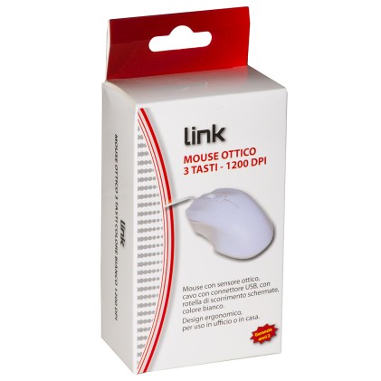 Mouse Usb Colore Bianco