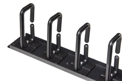 Coppia Passacavi Verticali 1U Cm Altezza 86,5 Nero