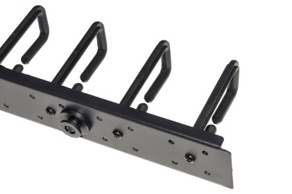 Coppia Passacavi Verticali 1U Cm Altezza 86,5 Nero