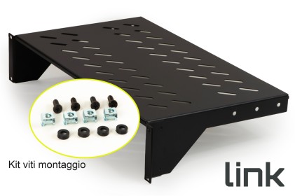 Armadio Rack Ripiano 2 Unit? 19 Profondit? 250 Mm Universale Nero