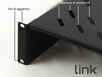 Armadio Rack Ripiano 2 Unit? 19 Profondit? 250 Mm Universale Nero