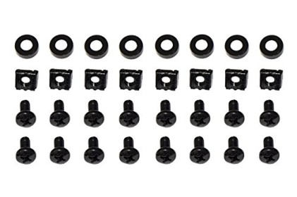 Ripiano Per Armadio Rack 19" Allungabile 550 Mm Con 4 Agganci Nero