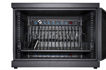 Armadio Alloggiamento 16 Notebook O Tablet Con Due Multiprese 8 Posizioni