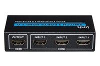 Switch 3 Porte Hdmi 2.0 4Kx2K@60Hz Con Telecomando  (Un Video Con Tre Sorgenti)