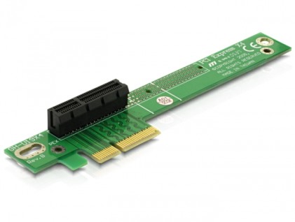 RISER CARD PCI-EXPRESS X4 ANGOLO 90&Acirc;&deg; INSERIMENTO A SINISTRA