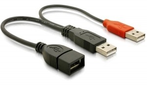 Sdoppiatore Usb "A" Femmina - 2 X "A" Maschio 22,5 Cm Delock
