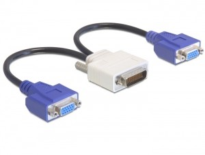 ADATTATORE DMS-59 MASCHIO - 2 X VGA FEMMINA 20 CM