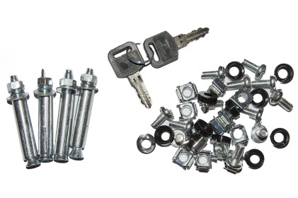 Armadio Rack 19&#34; 15 Unita&#39; Da Muro (A)750X (L)540 X Profondita&#39; 600 Mm. Colore Grigio Chiaro Porta Vetro