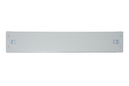 Pannello Cieco 2 Unita&#39; Per Armadi Rack 19&#34; Colore Grigio Chiusura A Scatto