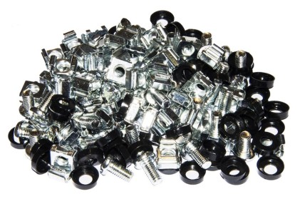 Kit 50 Viti, Dadi E Rondelle Per Installazioni Su Armadi Rack 19" Colore Zinco