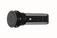 Multipresa Da Tavolo A Scomparsa Con 2 Prese 16A Femmina Ita/Schuko, 1 Rj45, 1 Rj11, 2 Usb