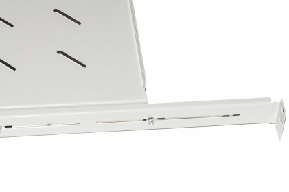 Ripiano Universale Per Armadio Rack Estraibile Su Binari Telescopici 1 Unita&#39; Grigio 650Mm.