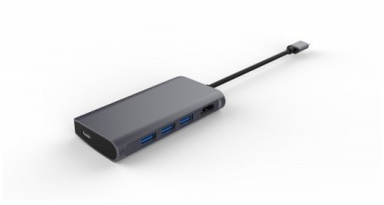 Hub Lmp Usb-C A Hdmi-Usb-Usb-C Spac E Gray  5 Porte