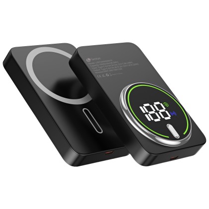 Leotec LEPOWW20W10K batteria portatile Polimeri di litio (LiPo) 10000 mAh Carica wireless Nero