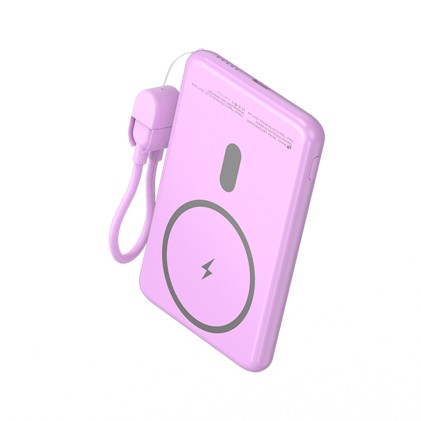 Leotec LEPOWW20W5P batteria portatile Polimeri di litio (LiPo) 5000 mAh Carica wireless Rosa